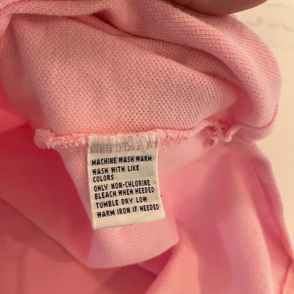 Polo Ralph Lauren Mens Pink Short Sleeve Cotton Pique Polo Shirt Size M